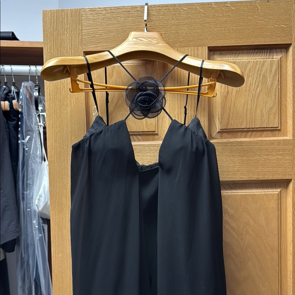 Magda Butrym black mini dress